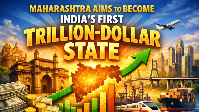 Maharashtra aims to become India’s first trillion-dollar state economy with rising infrastructure, industry, and financial growth
