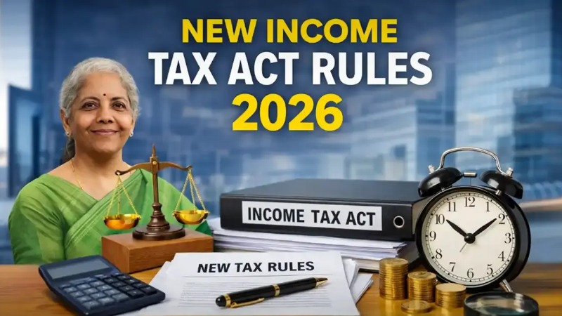 New Income Tax Act Rules 2026 India update with tax changes, documents, calculator, and deadline concept