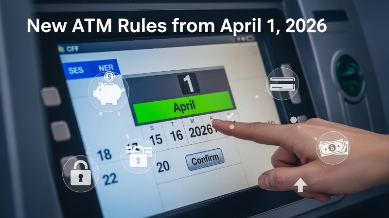 New ATM rules 2026 India effective April 1 with banking changes and ATM transaction screen