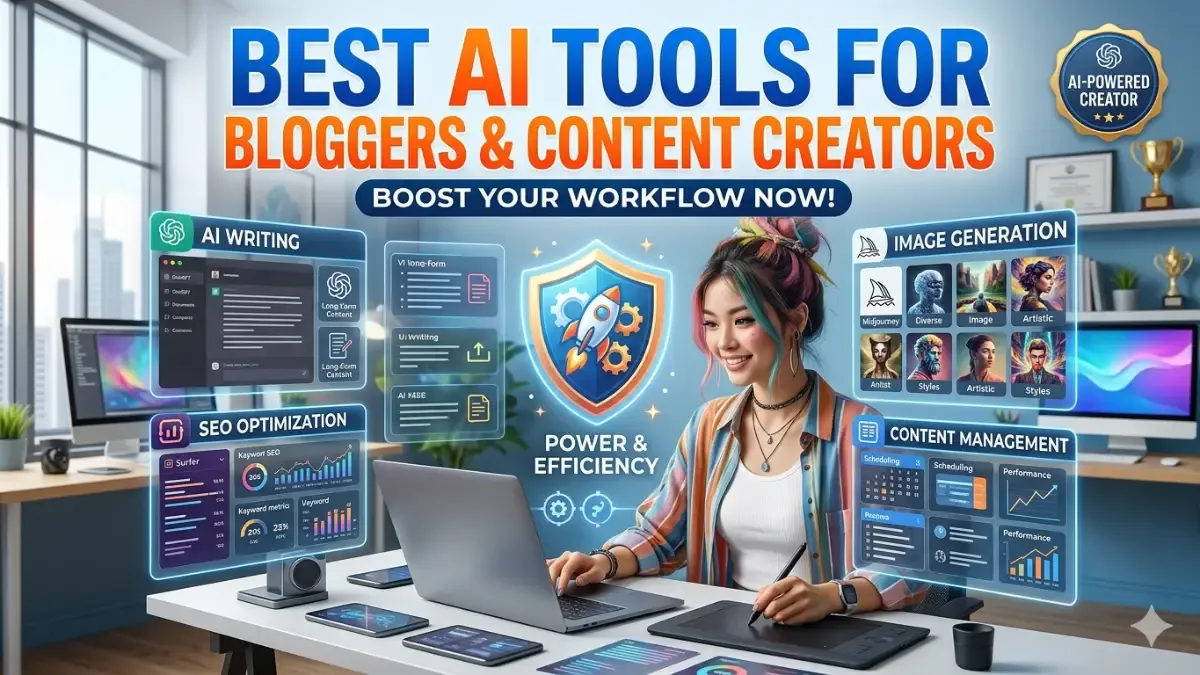 Best AI Tools for Bloggers & Content Creators